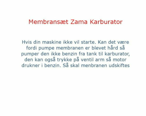 Zama GND-12 Membransæt