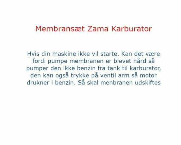Zama GND-83 Membransæt