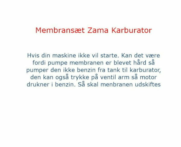 Zama GND-65 Membransæt