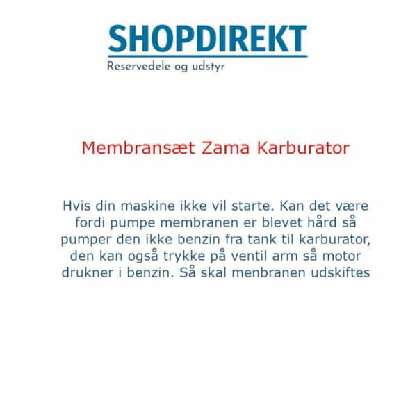 Zama GND-18 Membransæt