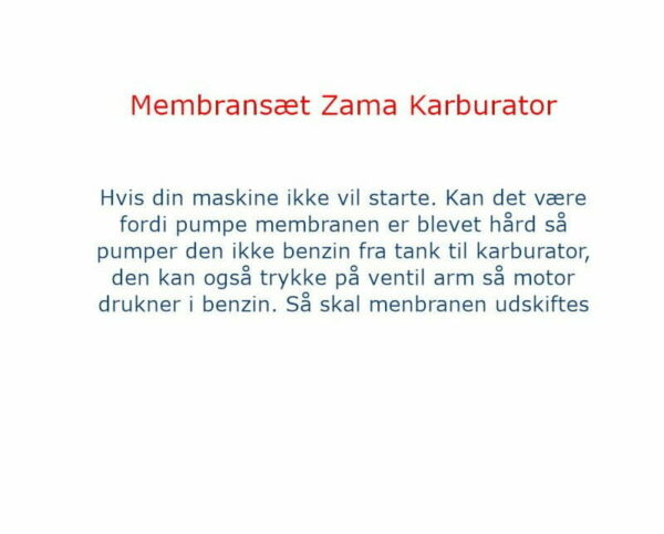 Zama GND-33 Membransæt