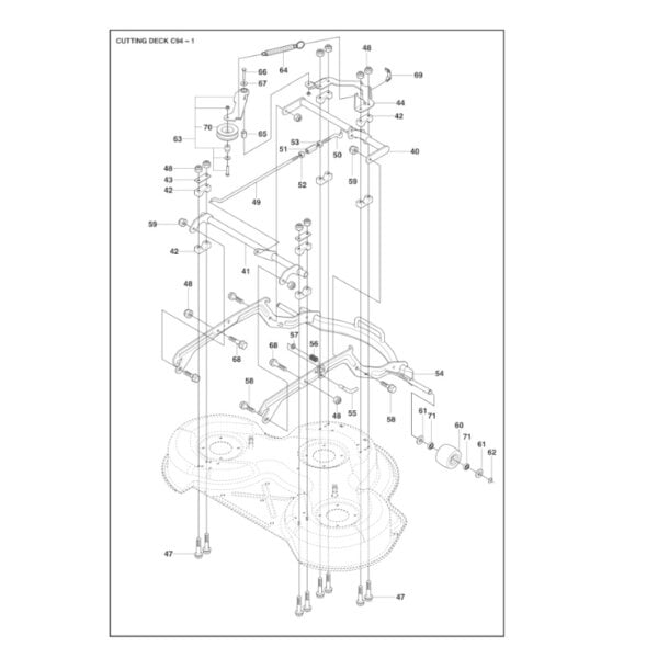 Husqvarna støttehjul klippebord C 94