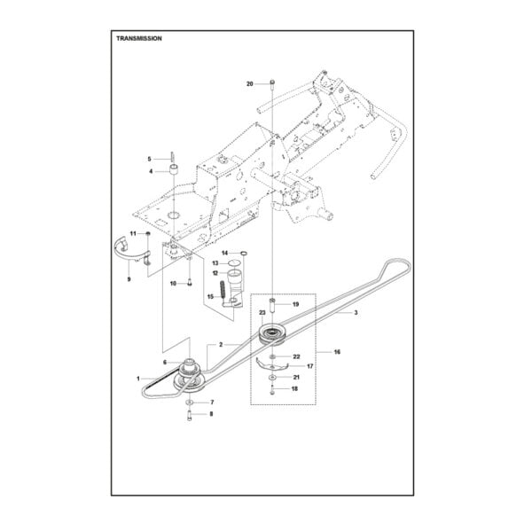 Husqvarna Rider Kilerem motor midt